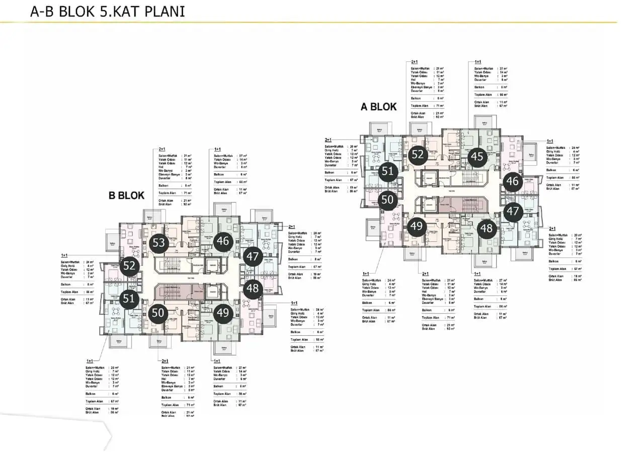 Квартира 56м² в Турции, Авсаллар. Стоимостью 163000€ аренда фото-23