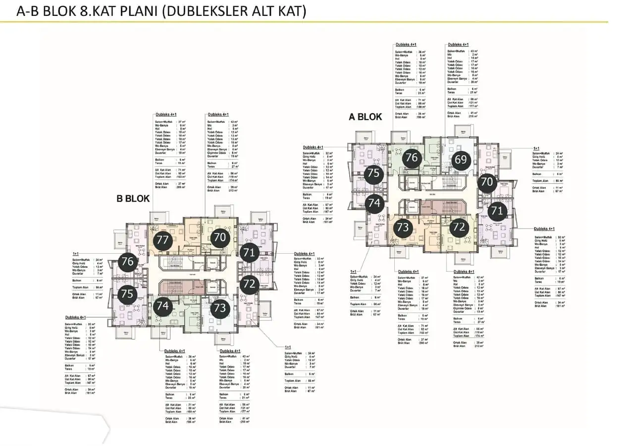 Квартира 56м² в Турции, Авсаллар. Стоимостью 163000€ аренда фото-25