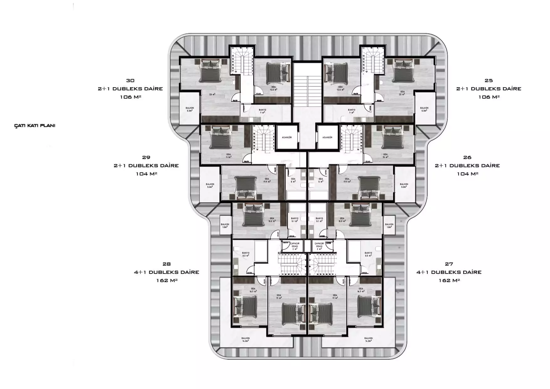Квартира 50м² в Турции, Махмутлар. Стоимостью 149000€ аренда фото-10