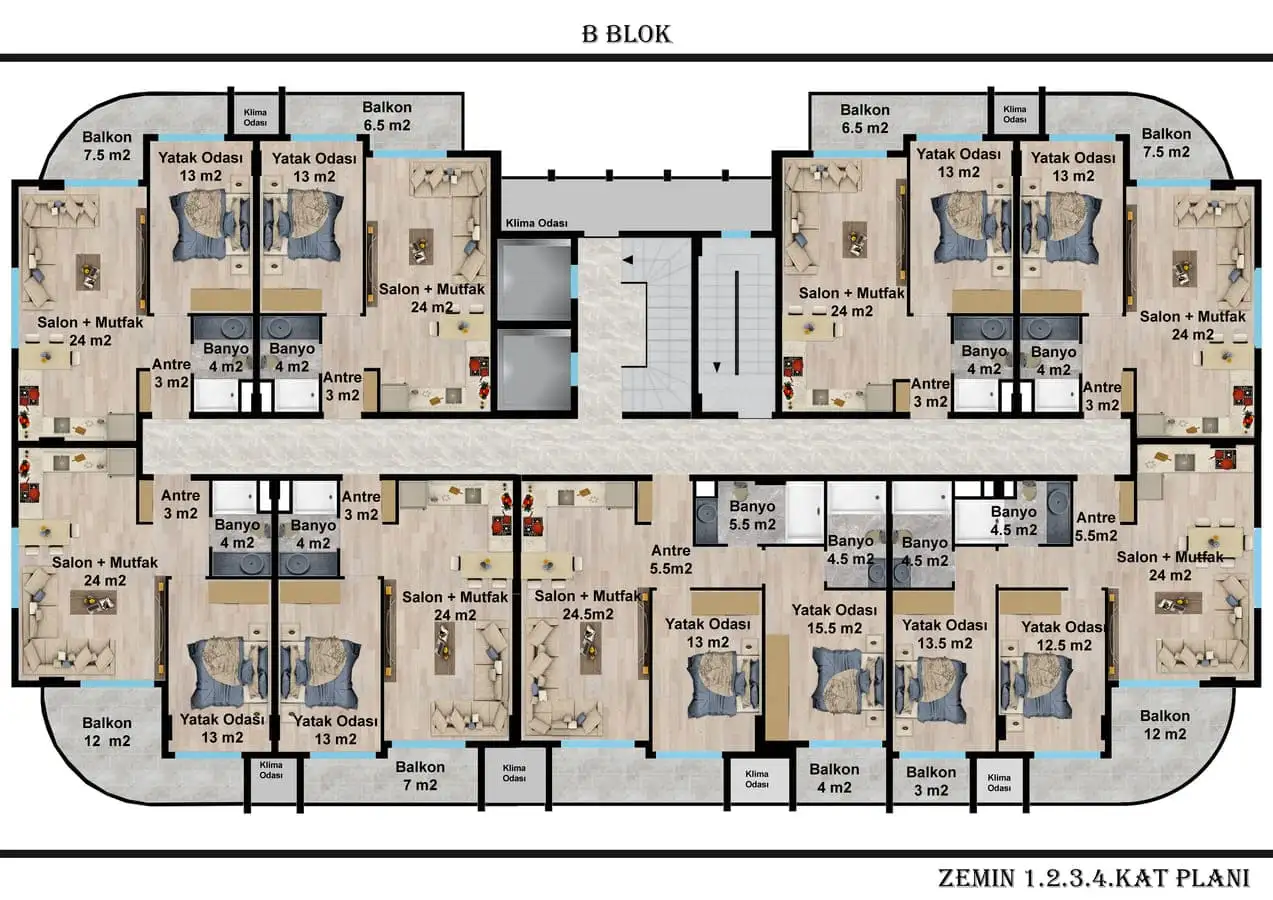 Квартира 61м² в Турции, Оба. Стоимостью 116000€ аренда фото-6