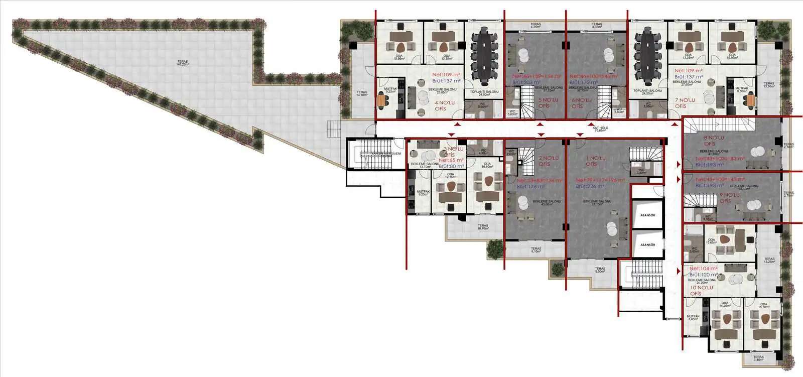 Другие объекты 169м² в Турции, Оба. Стоимостью 260000€ аренда фото-28
