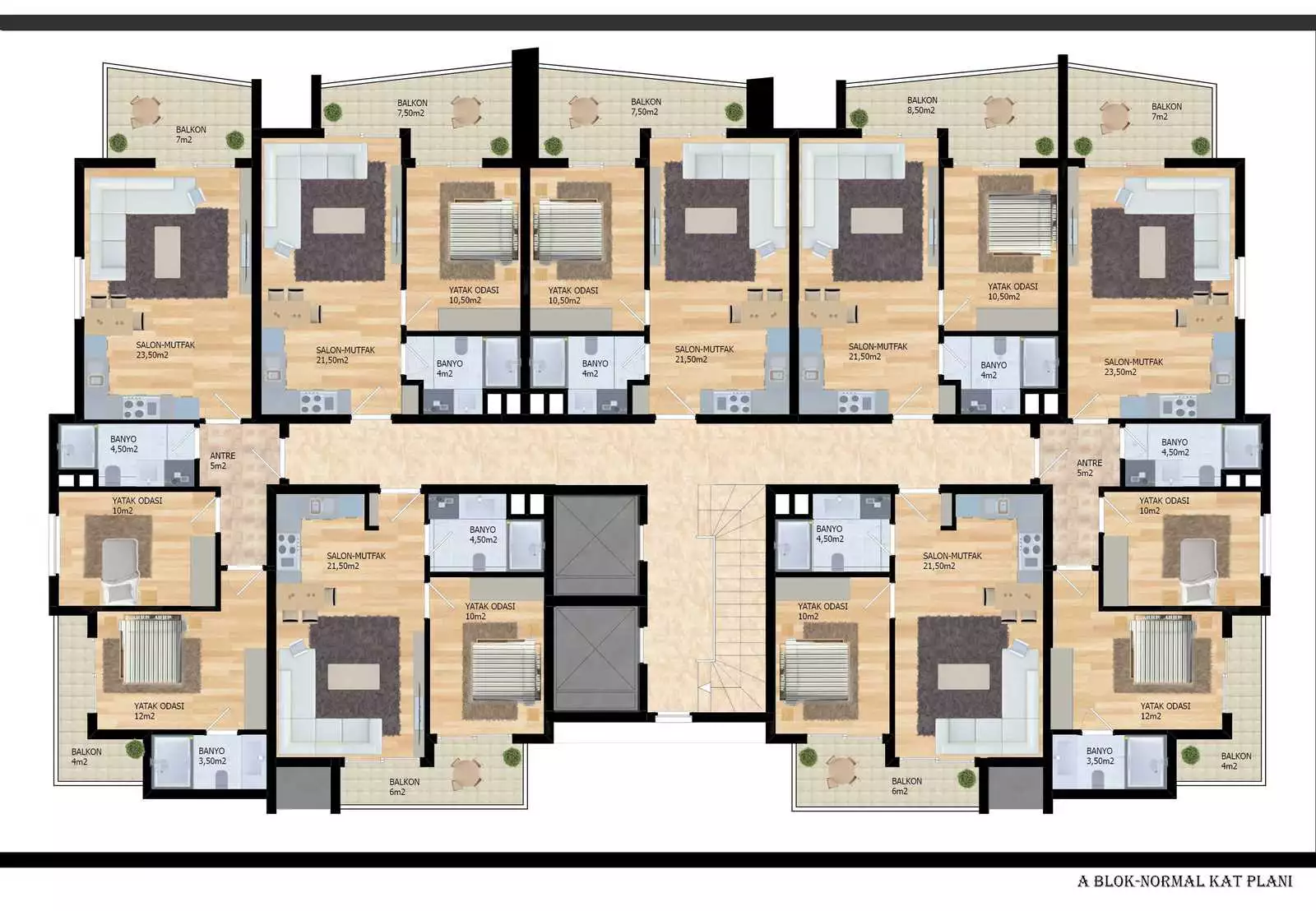 Квартира 52м² в Турции, Оба. Стоимостью 122000€ аренда фото-27