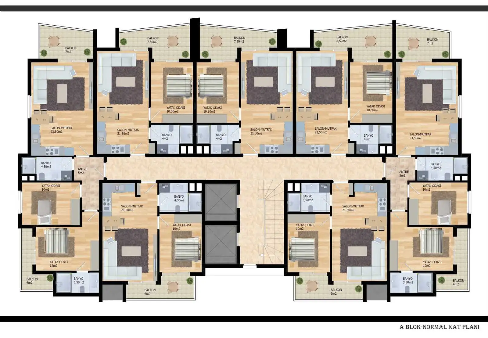 Квартира 52м² в Турции, Оба. Стоимостью 122000€ аренда фото-27