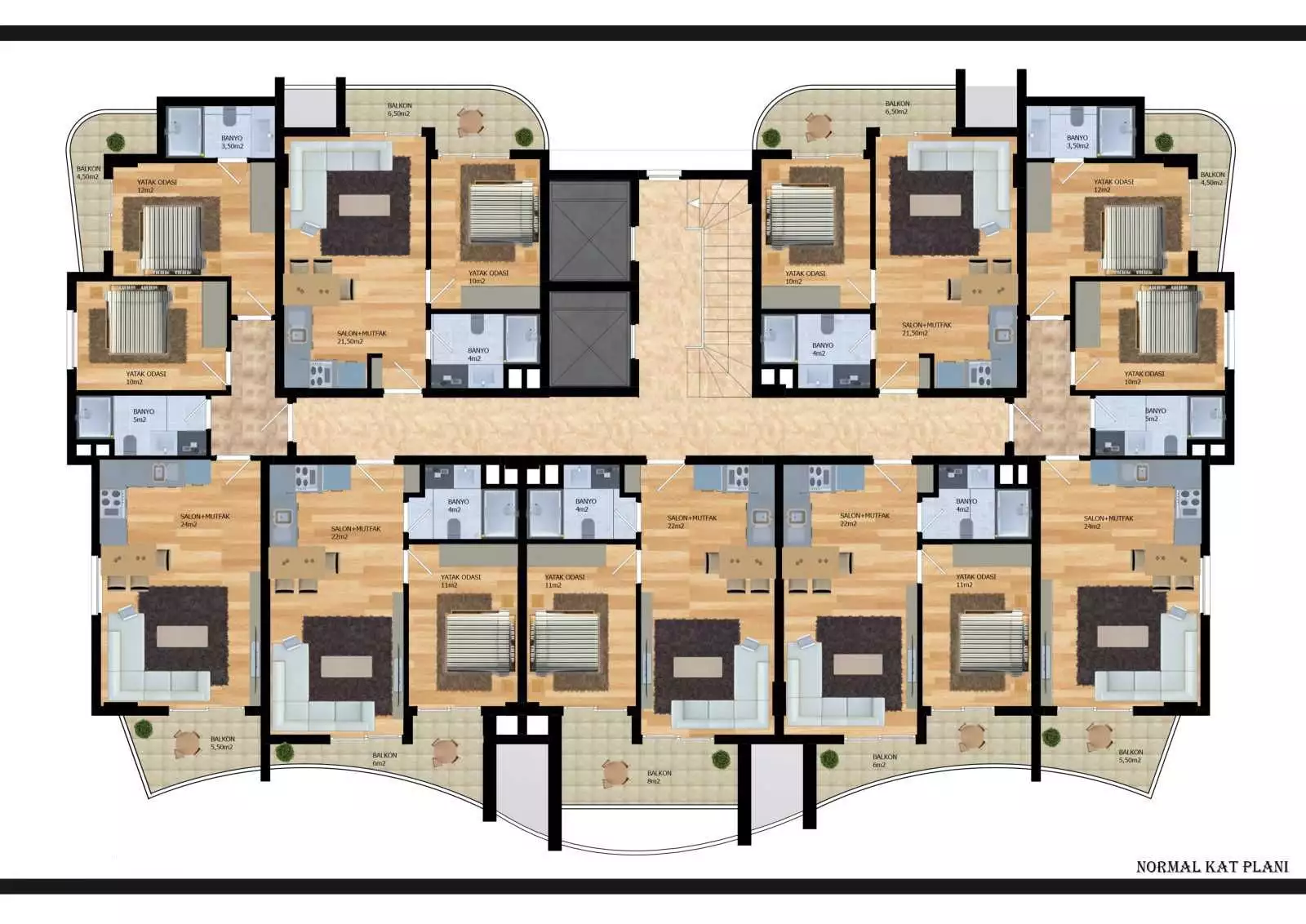 Квартира 52м² в Турции, Оба. Стоимостью 179000€ аренда фото-31