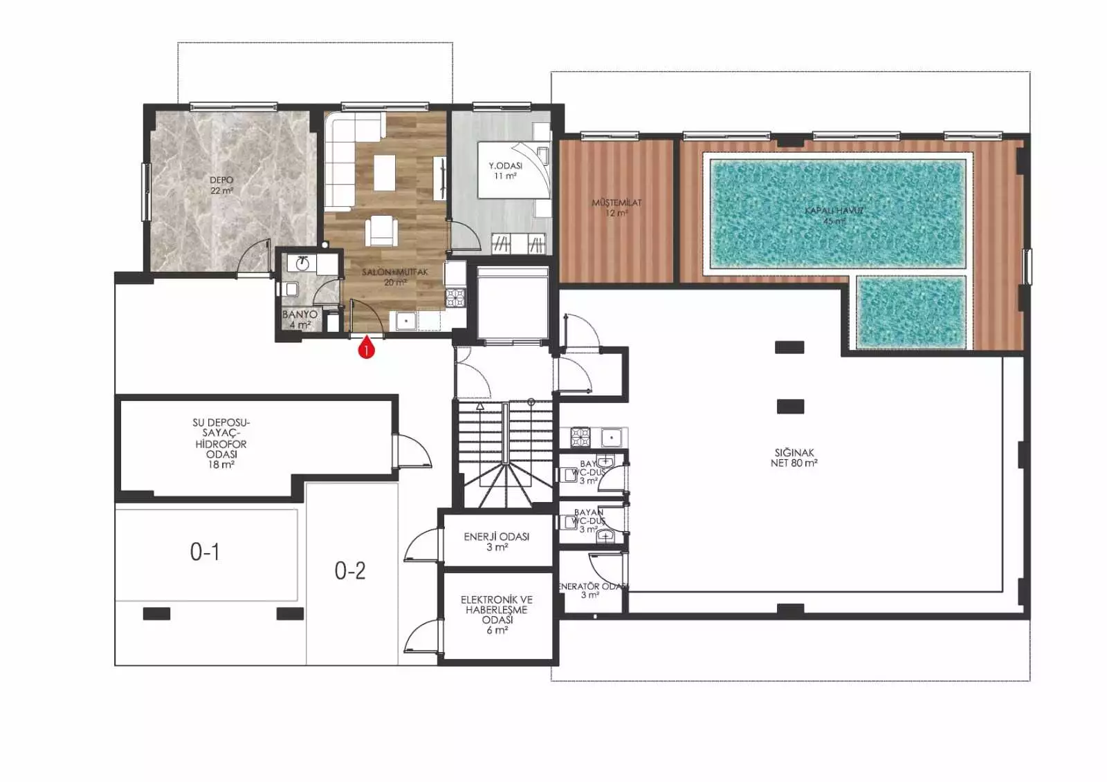Квартира 48м² в Турции, Оба. Стоимостью 145000€ аренда фото-21