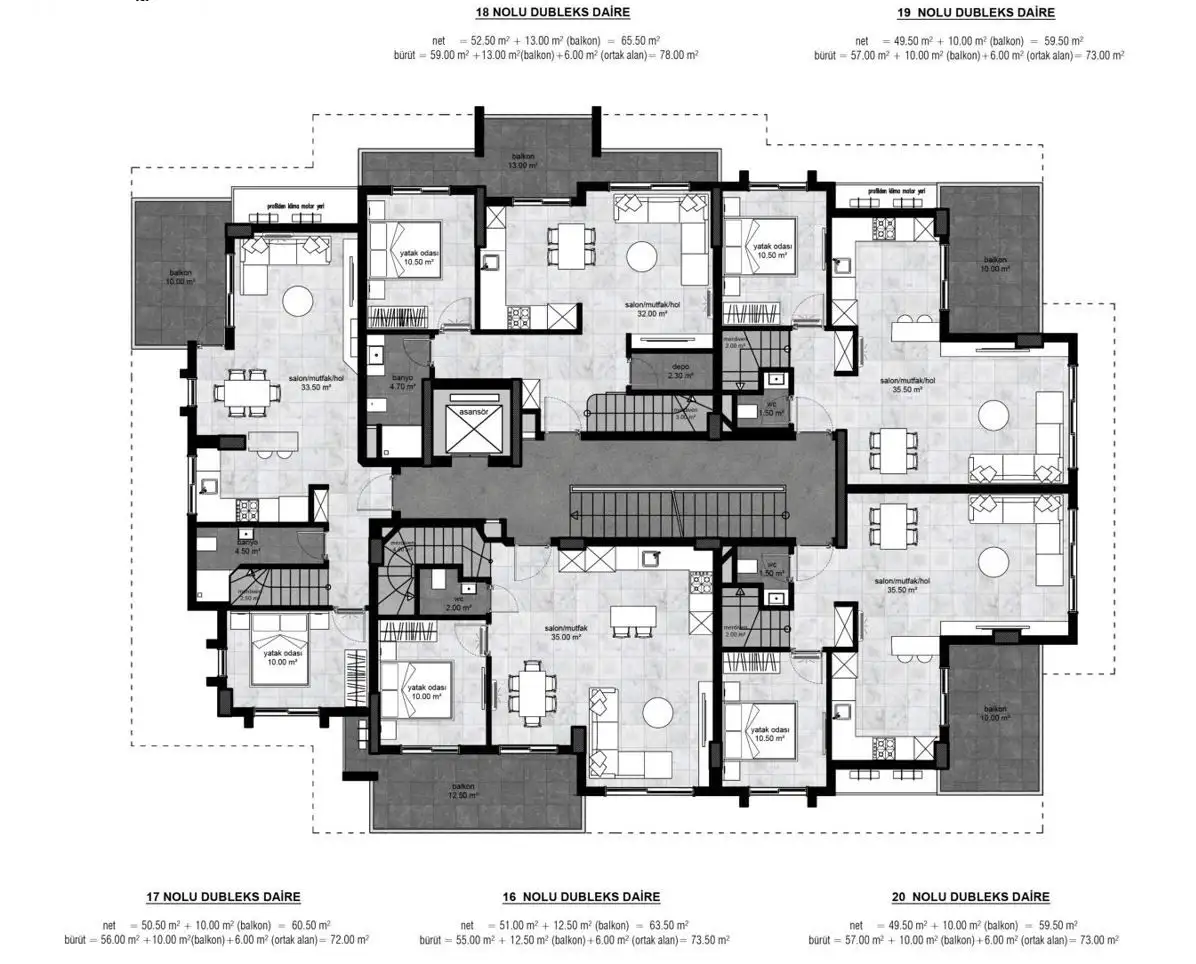 Квартира 75м² в Турции, Аланья. Стоимостью 180000€ аренда фото-31