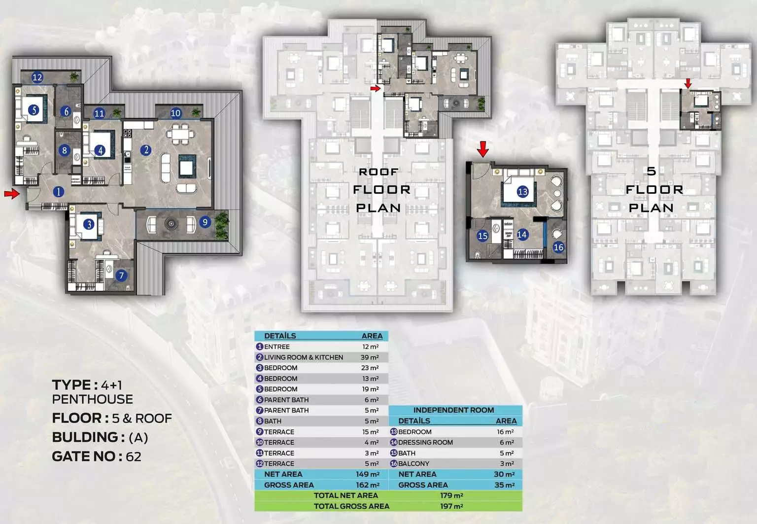 Квартира 46м² в Турции, Оба. Стоимостью 175000€ аренда фото-26