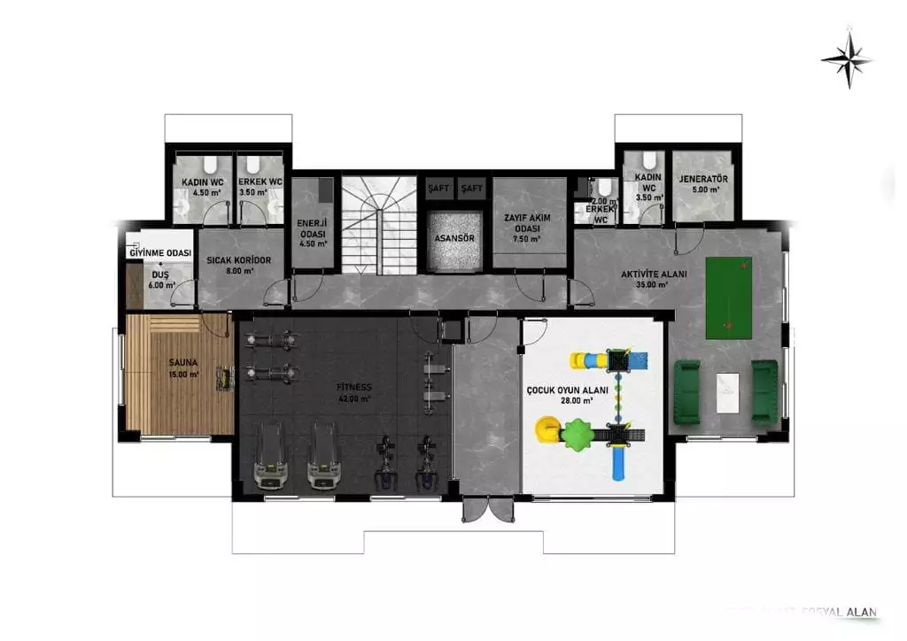 Квартира 56м² в Турции, Аланья. Стоимостью 185000€ аренда фото-25