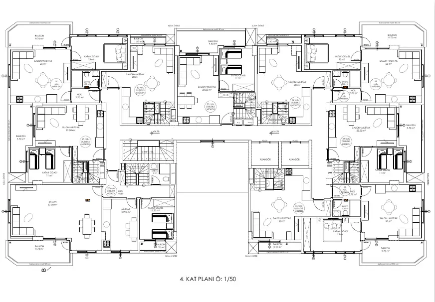Пентхаус 110м² в Турции, Махмутлар. Стоимостью 220000€ аренда фото-29