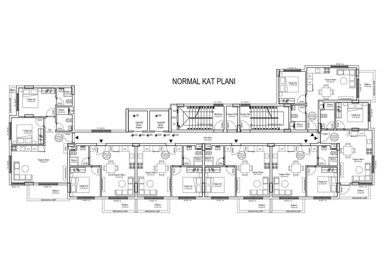 Квартира 39м² в Турции, Демирташ. Стоимостью 89000€ аренда фото-26