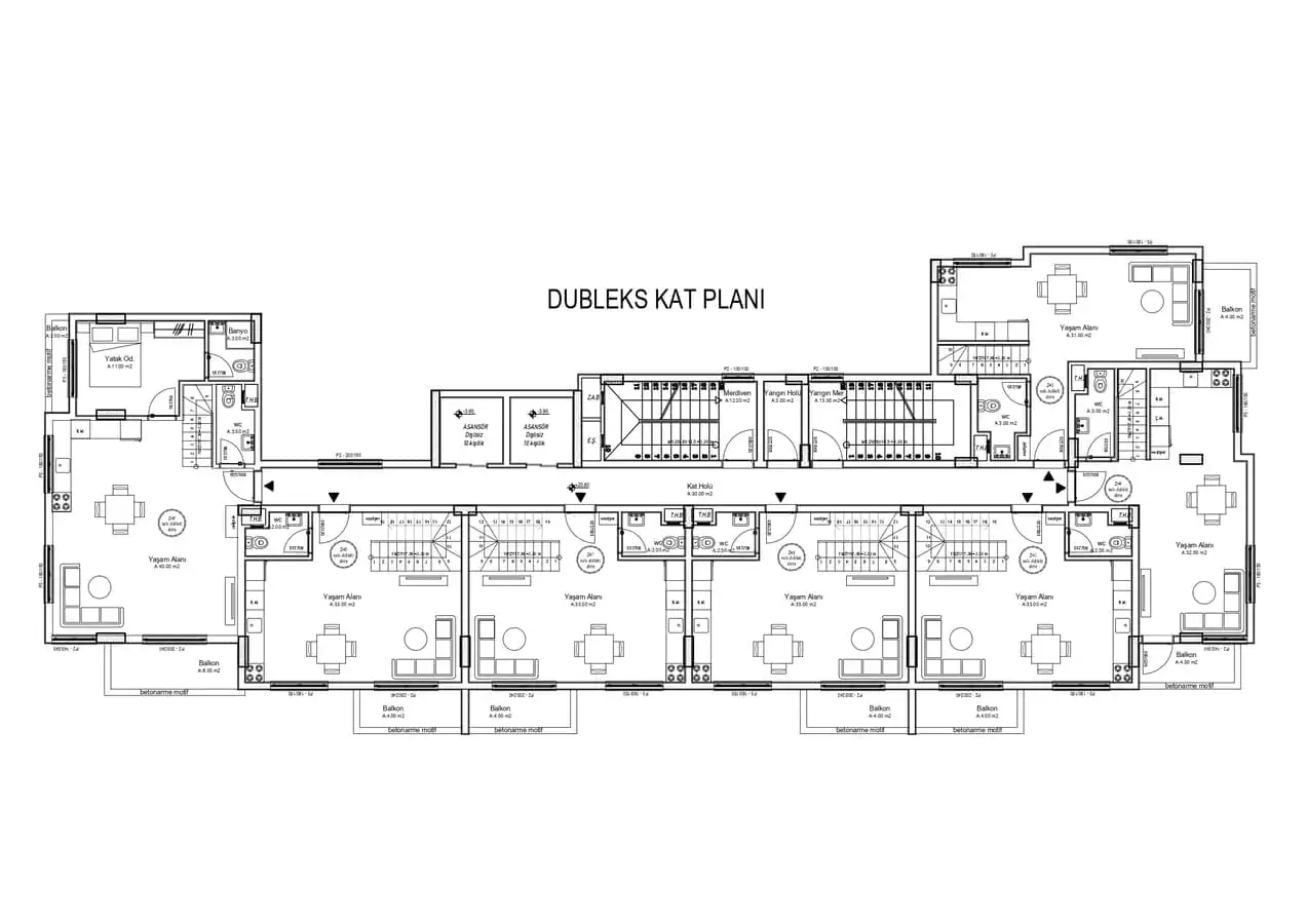 Квартира 39м² в Турции, Демирташ. Стоимостью 89000€ аренда фото-27