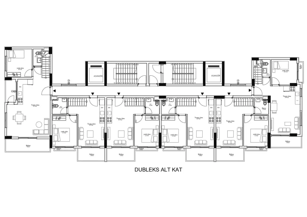 Квартира 39м² в Турции, Демирташ. Стоимостью 89000€ аренда фото-30