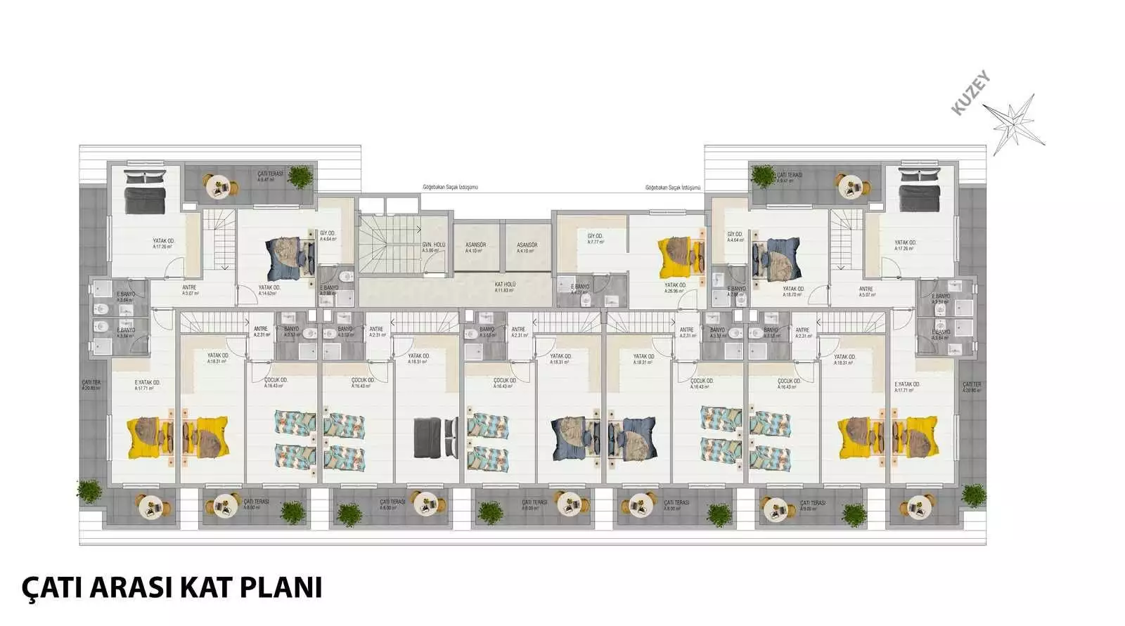 Квартира 60м² в Турции, Демирташ. Стоимостью 112500€ аренда фото-23