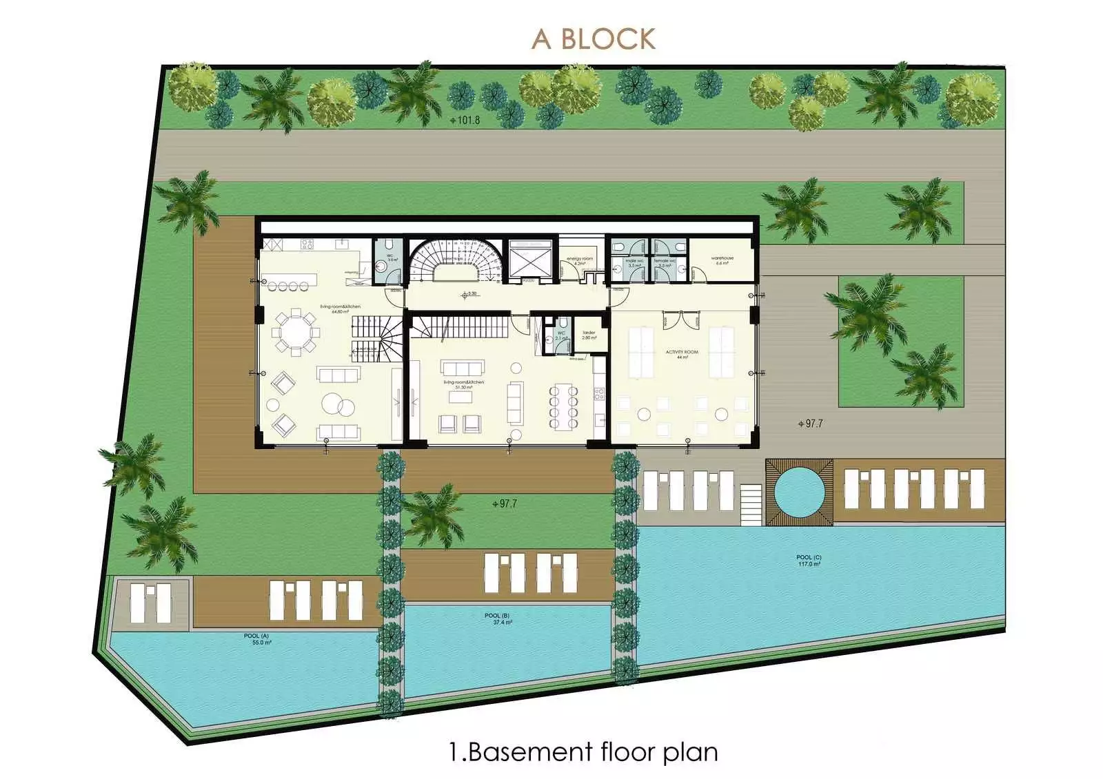 Пентхаус 95м² в Турции, Аланья. Стоимостью 376000€ аренда фото-31