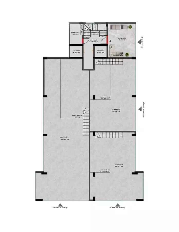 Квартира 49м² в Турции, Махмутлар. Стоимостью 130000€ аренда фото-17