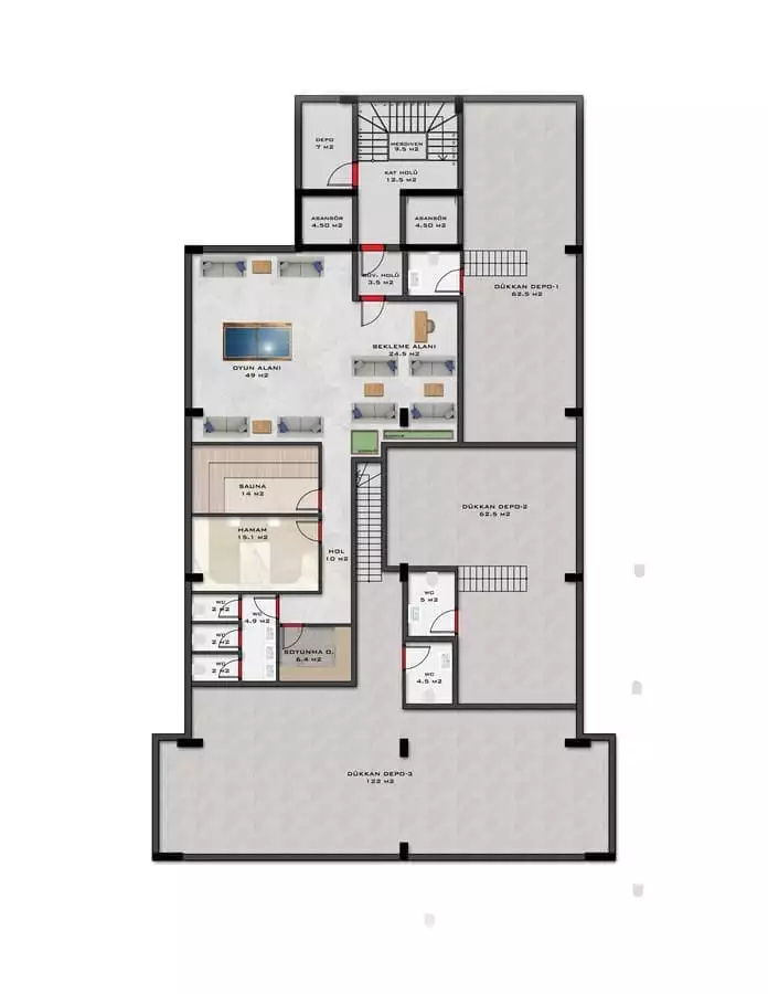 Квартира 49м² в Турции, Махмутлар. Стоимостью 130000€ аренда фото-18