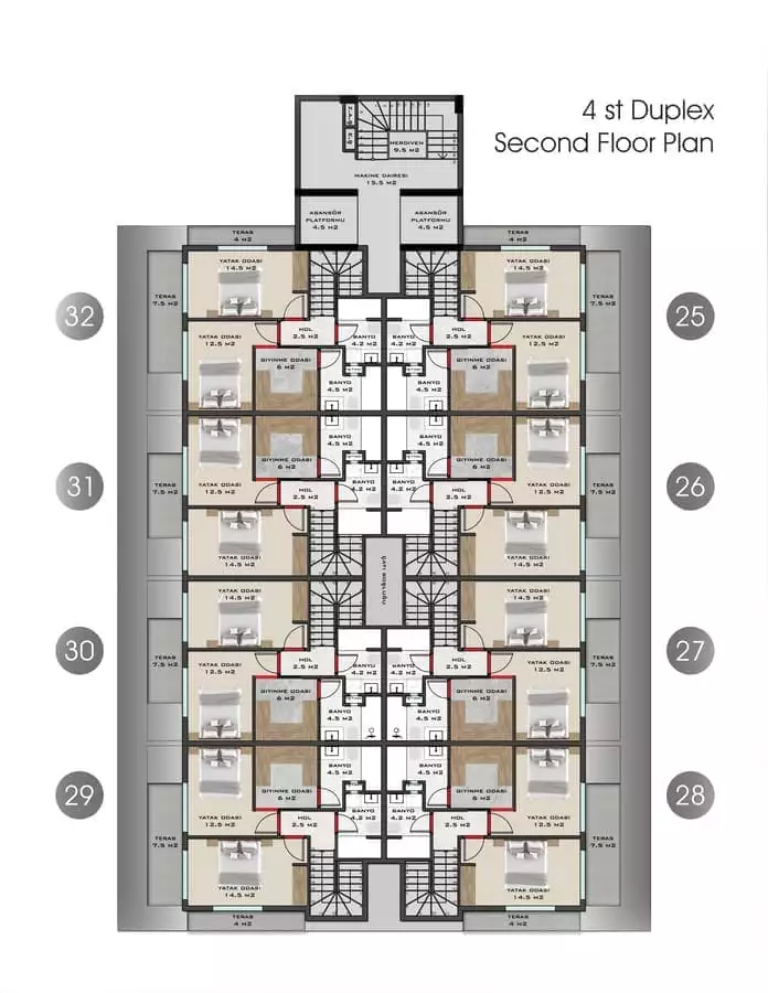 Квартира 49м² в Турции, Махмутлар. Стоимостью 130000€ аренда фото-23