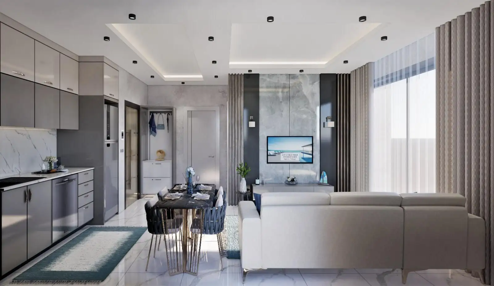 Квартира 64м² в Турции, Авсаллар. Стоимостью 108500€ аренда фото-17