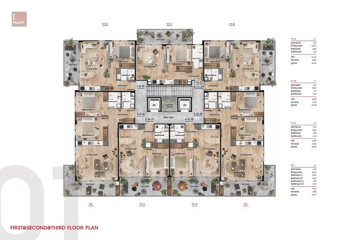 Квартира 62м² в Турции, Авсаллар. Стоимостью 120000€ аренда фото-27