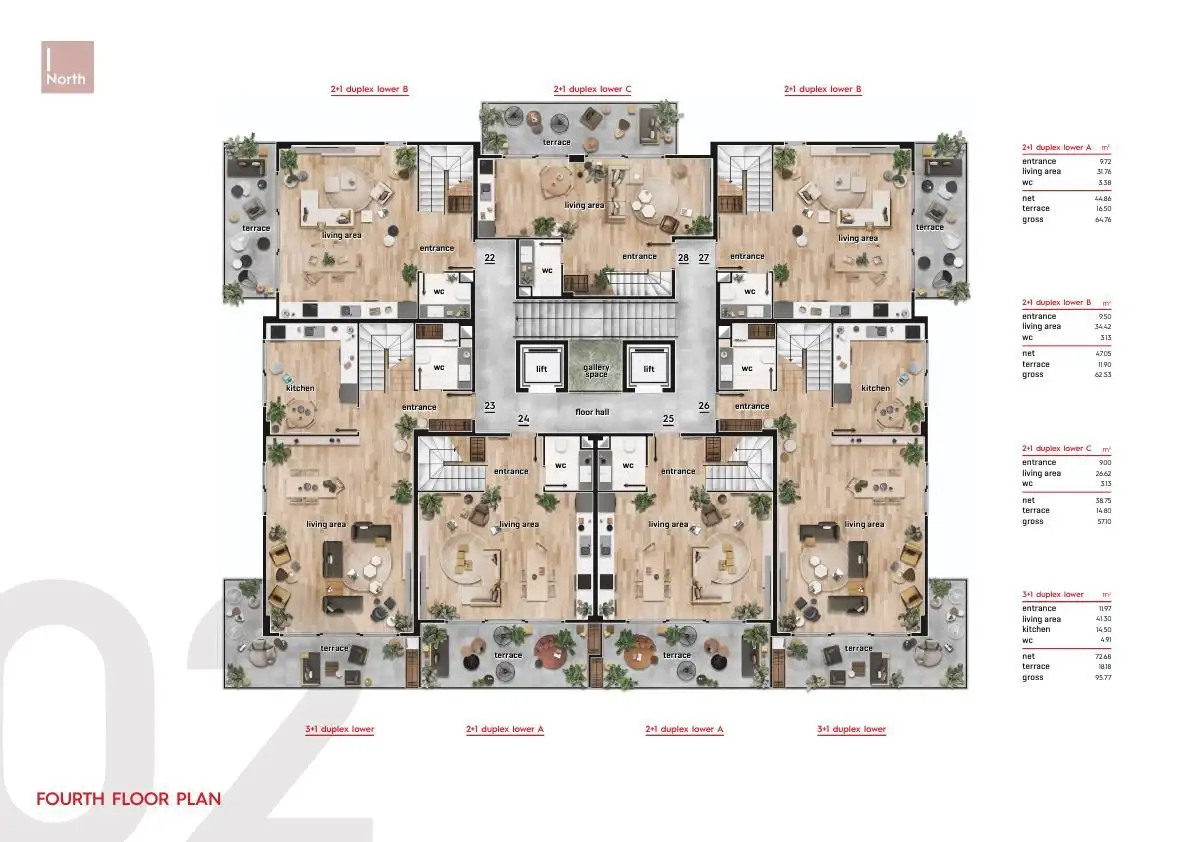 Квартира 62м² в Турции, Авсаллар. Стоимостью 120000€ аренда фото-28