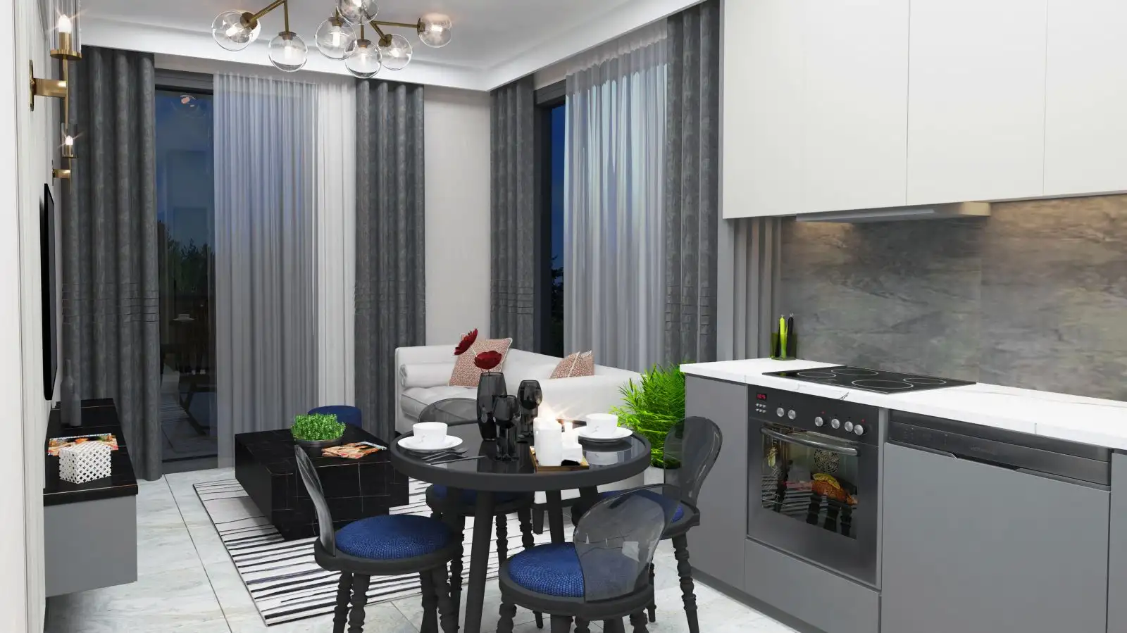 Квартира 47м² в Турции, Демирташ. Стоимостью 120000€ аренда фото-17