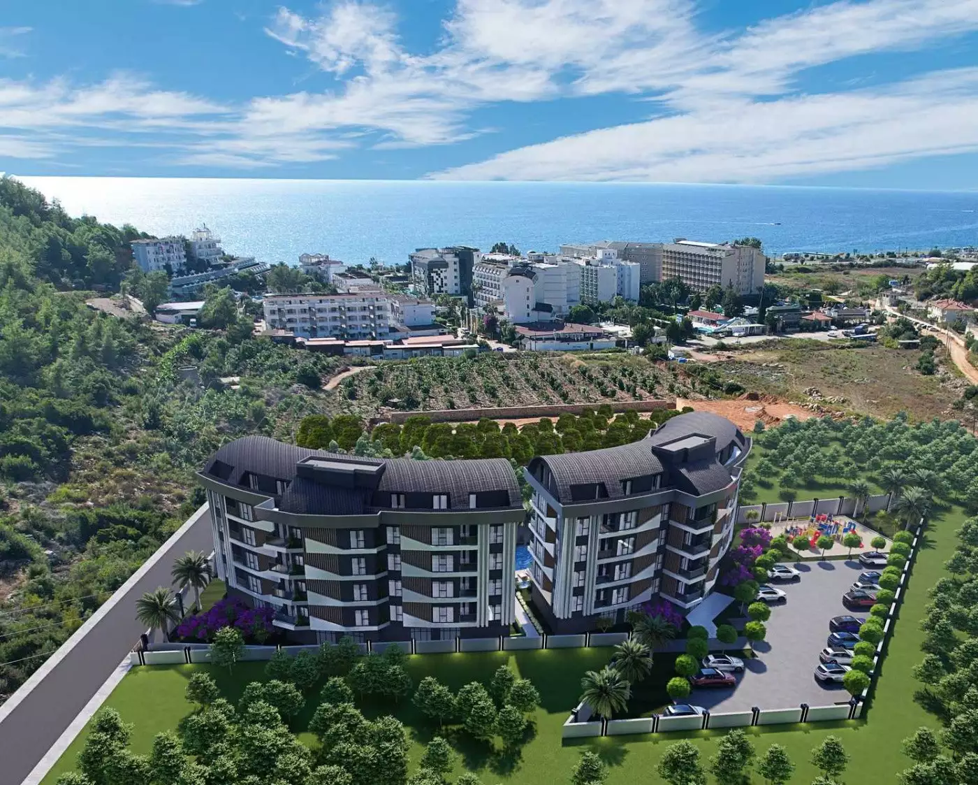 Квартира 50м² в Турции, Конаклы. Стоимостью 117000€ аренда фото-1
