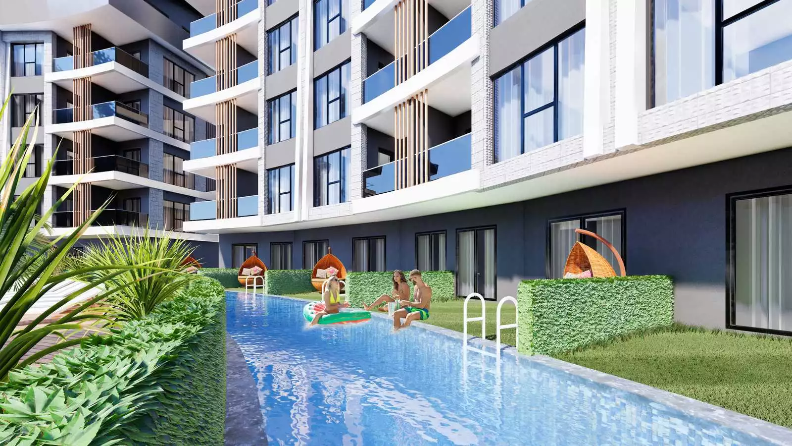 Квартира 50м² в Турции, Конаклы. Стоимостью 117000€ аренда фото-5