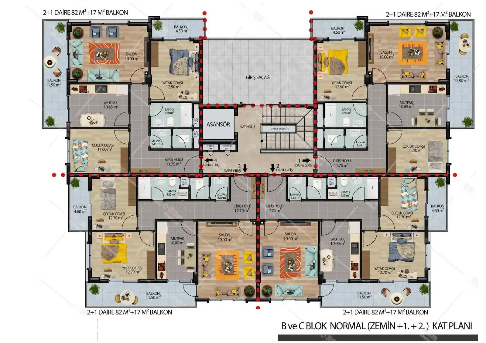 Квартира 106м² в Турции, Конаклы. Стоимостью 170000€ аренда фото-24