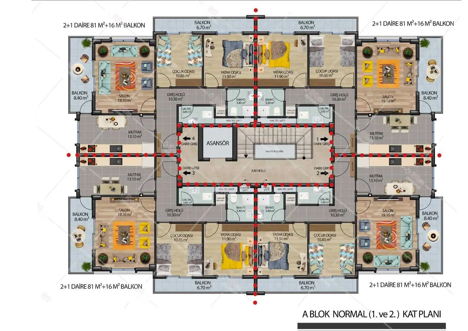 Квартира 106м² в Турции, Конаклы. Стоимостью 170000€ аренда фото-25