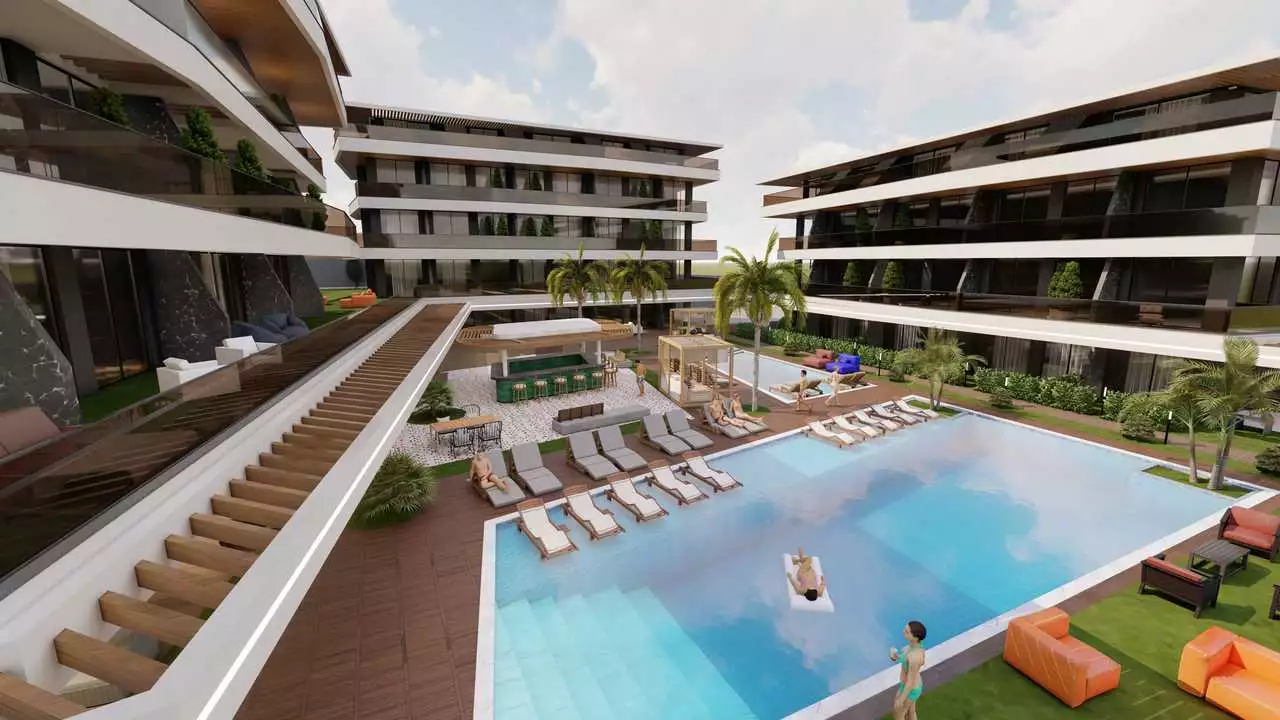 Квартира 57м² в Турции, Конаклы. Стоимостью 299000€ аренда фото-5