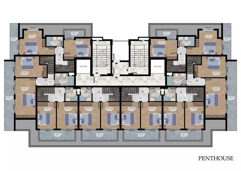 Квартира 55м² в Турции, Конаклы. Стоимостью 136500€ аренда фото-13