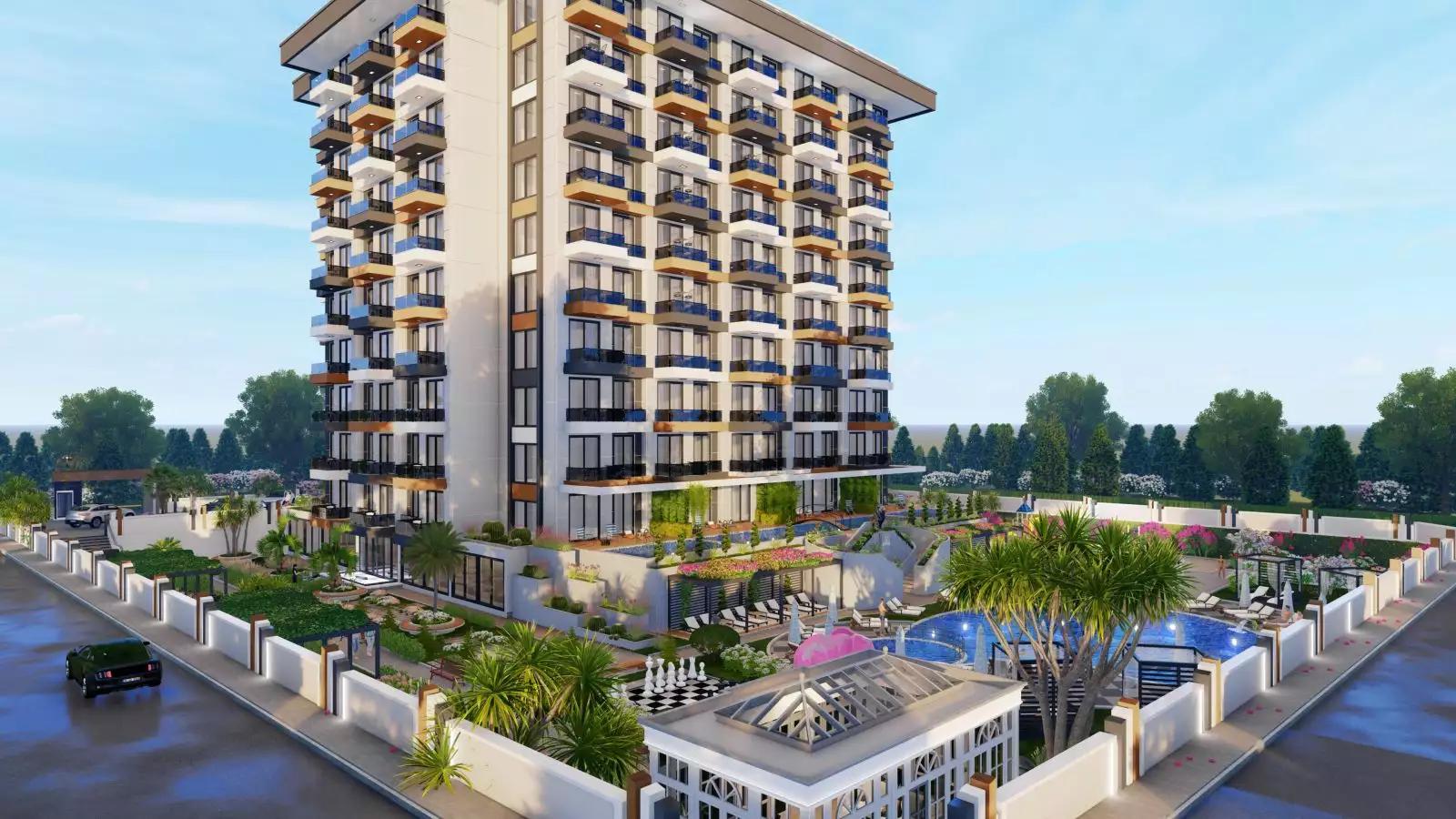 Квартира 48м² в Турции, Газипаша. Стоимостью 136000€ аренда фото-2