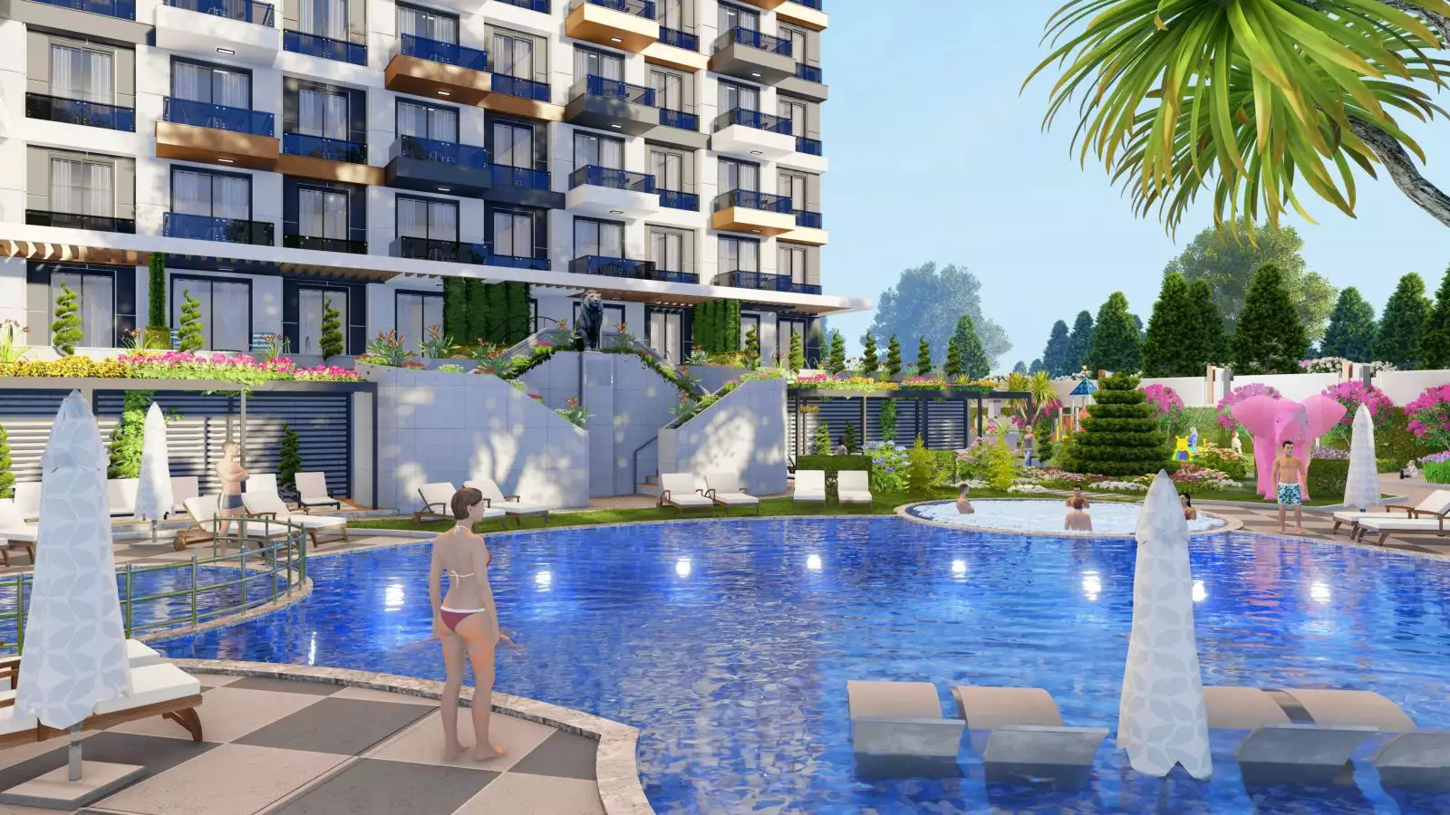 Квартира 48м² в Турции, Газипаша. Стоимостью 136000€ аренда фото-15