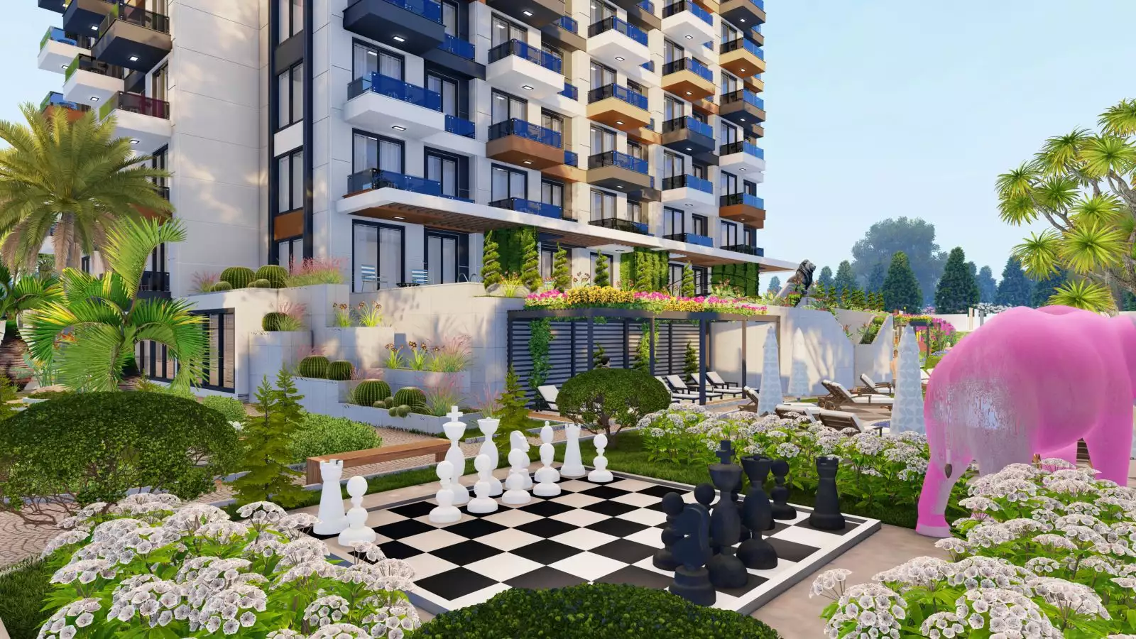 Квартира 48м² в Турции, Газипаша. Стоимостью 136000€ аренда фото-21