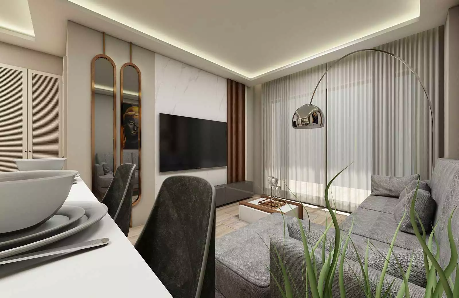 Квартира 52м² в Турции, Демирташ. Стоимостью 92000€ аренда фото-15