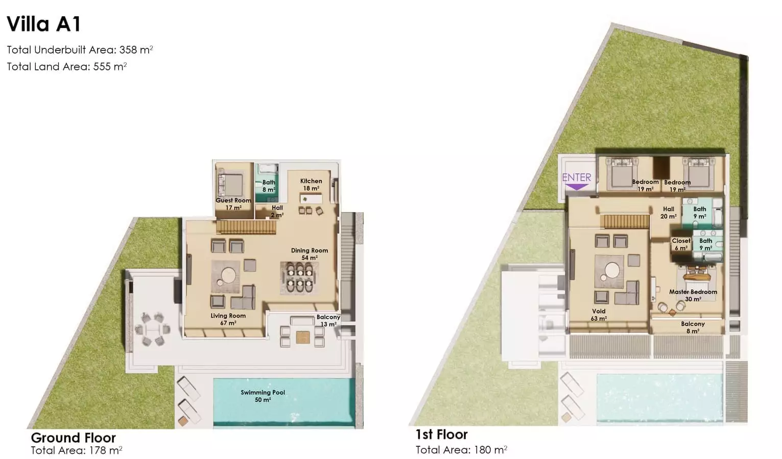 Вилла 333м² в Турции, Аланья. Стоимостью 850000€ аренда фото-19