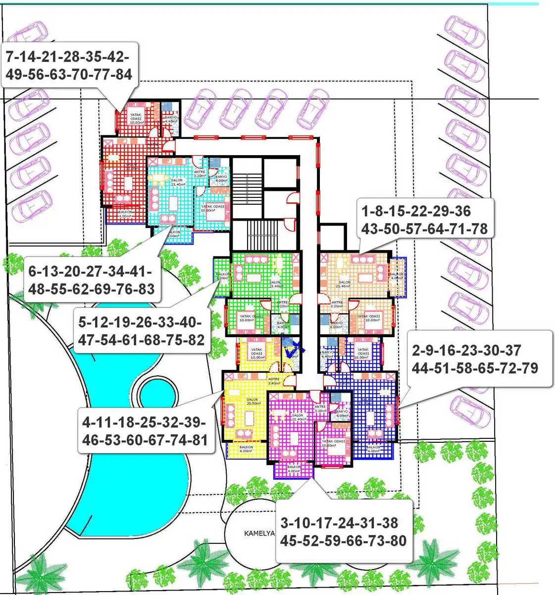 Квартира 42м² в Турции, Махмутлар. Стоимостью 82500€ аренда фото-25
