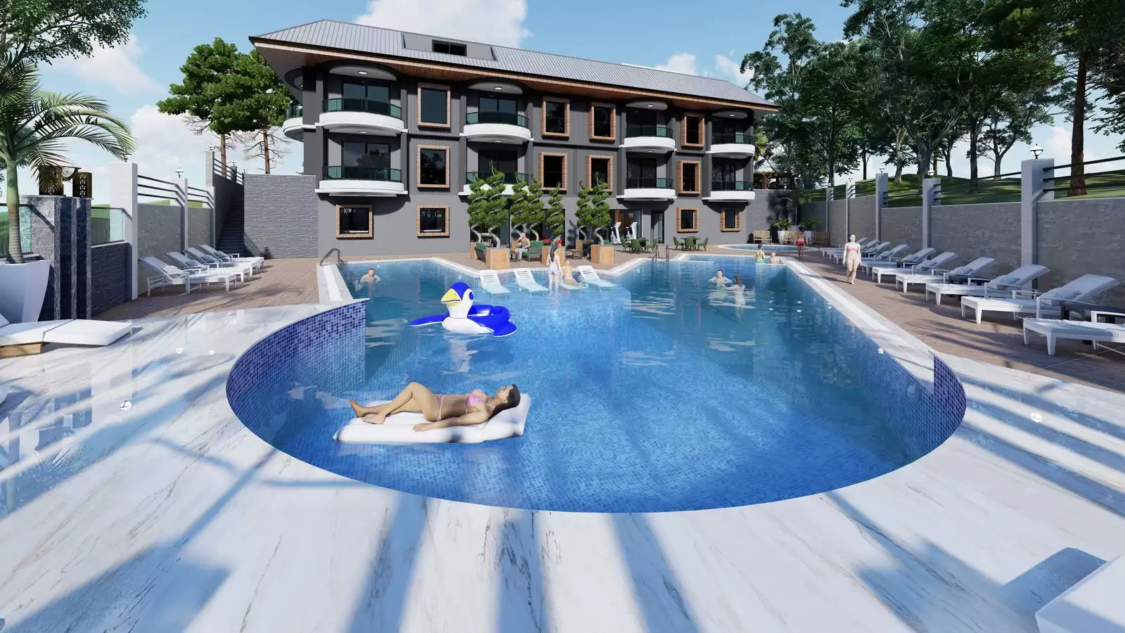 Квартира 61м² в Турции, Авсаллар. Стоимостью 190000€ аренда фото-9