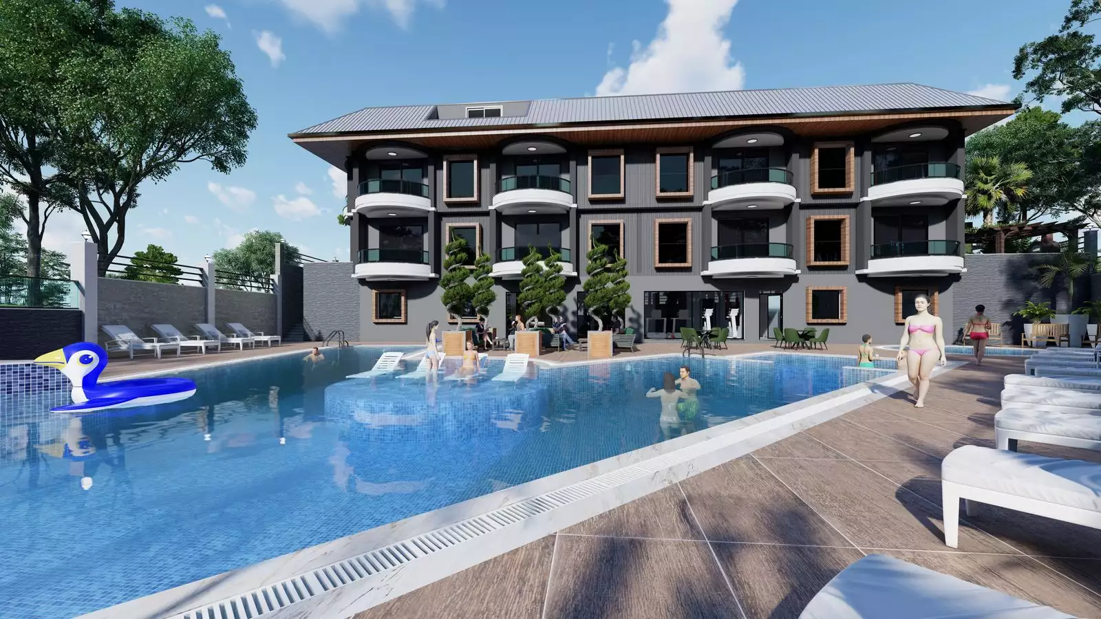 Квартира 61м² в Турции, Авсаллар. Стоимостью 190000€ аренда фото-11