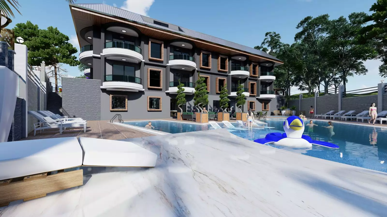 Квартира 61м² в Турции, Авсаллар. Стоимостью 190000€ аренда фото-12