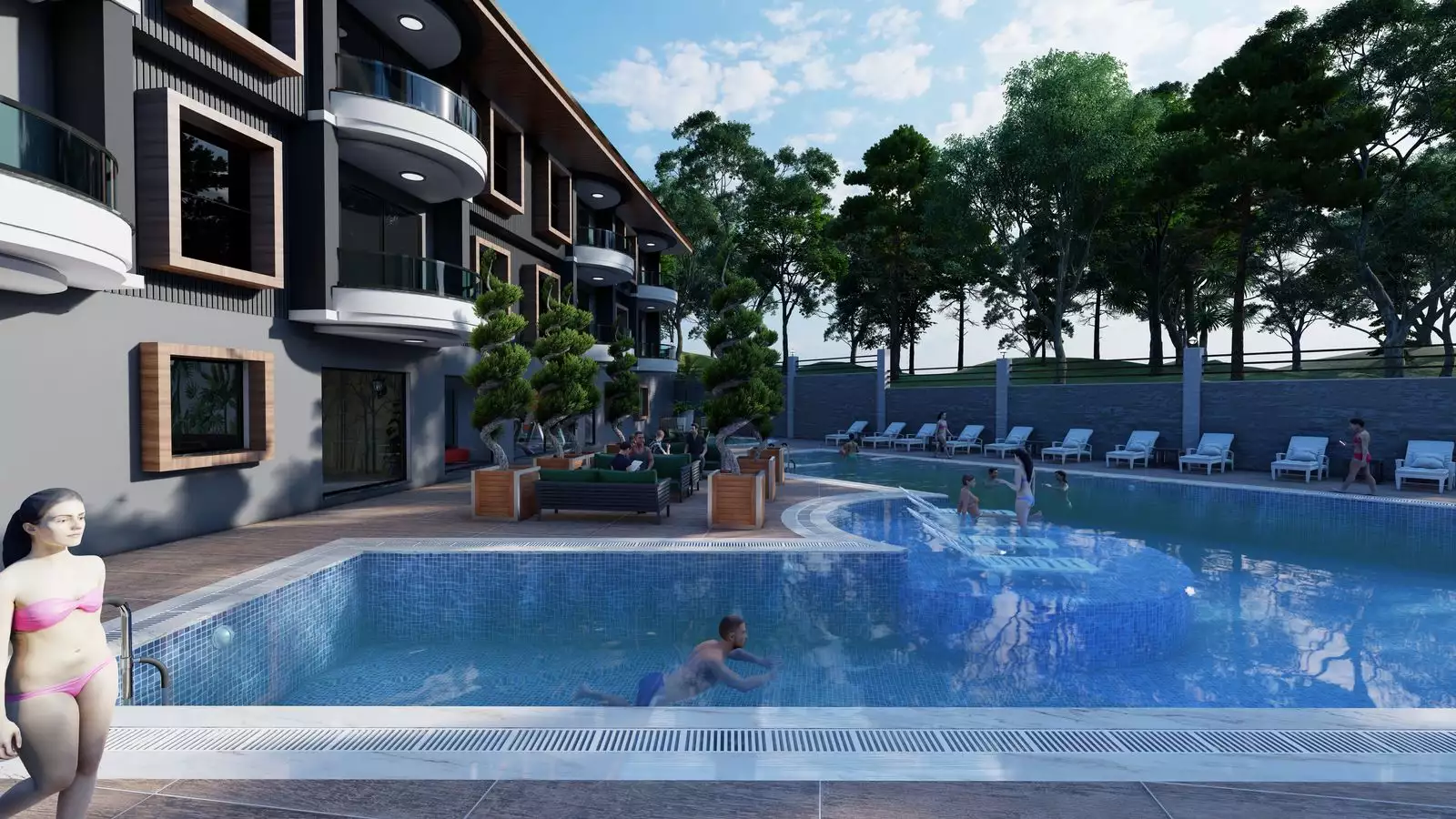 Квартира 61м² в Турции, Авсаллар. Стоимостью 190000€ аренда фото-13