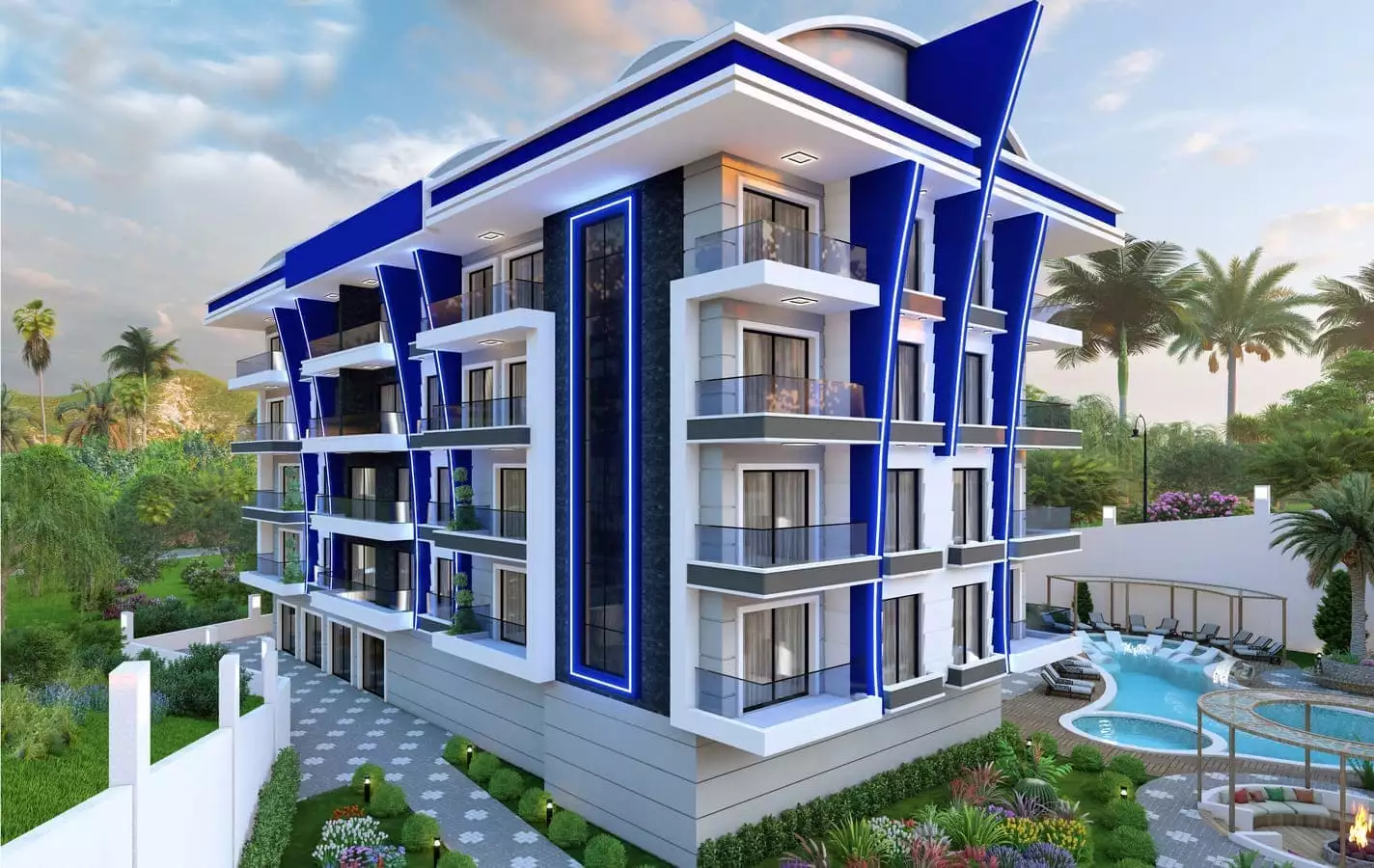 Квартира 57м² в Турции, Конаклы. Стоимостью 93000€ аренда фото-3