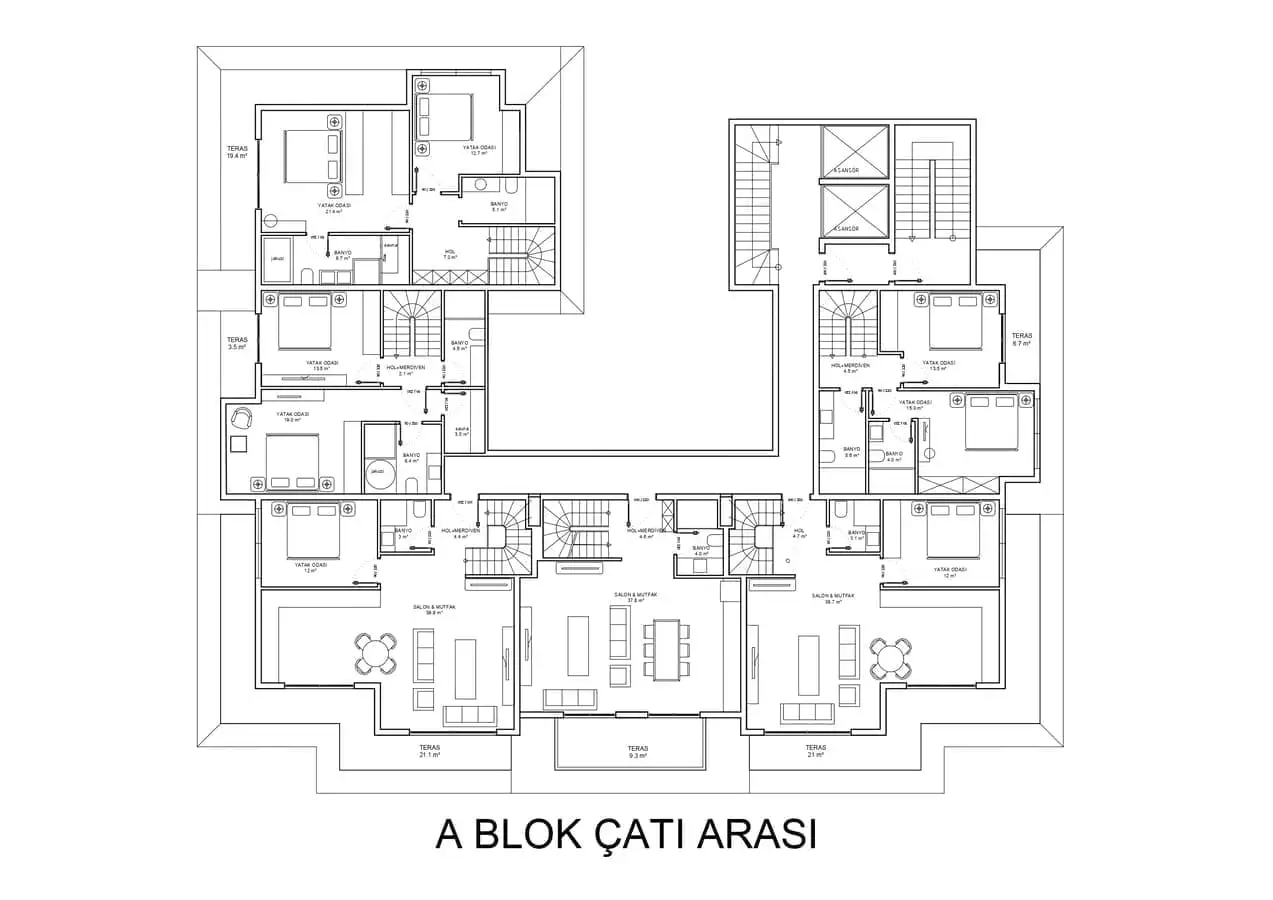 Квартира 69м² в Турции, Аланья. Стоимостью 243400€ аренда фото-23