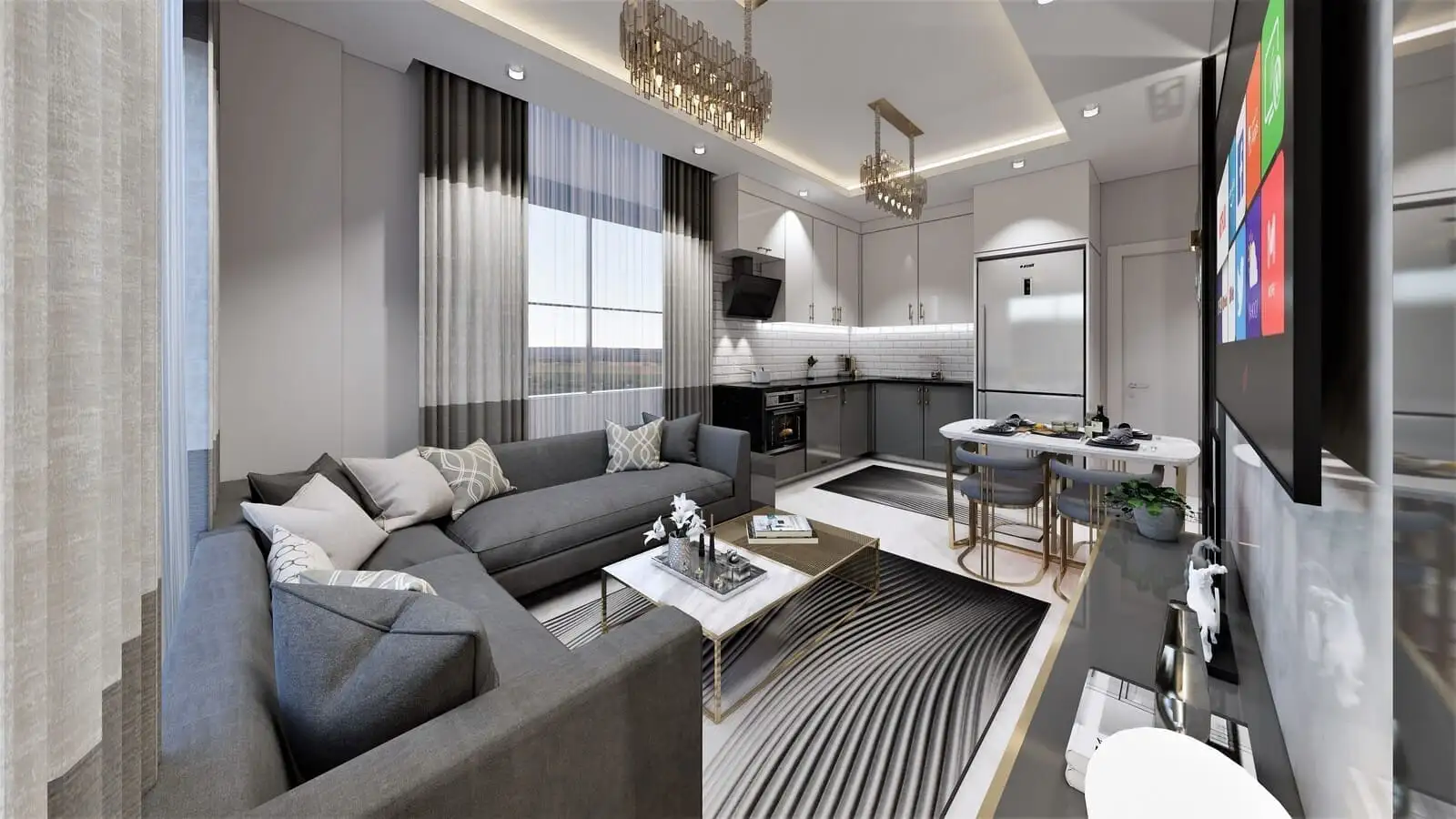 Квартира 47м² в Турции, Демирташ. Стоимостью 93000€ аренда фото-15