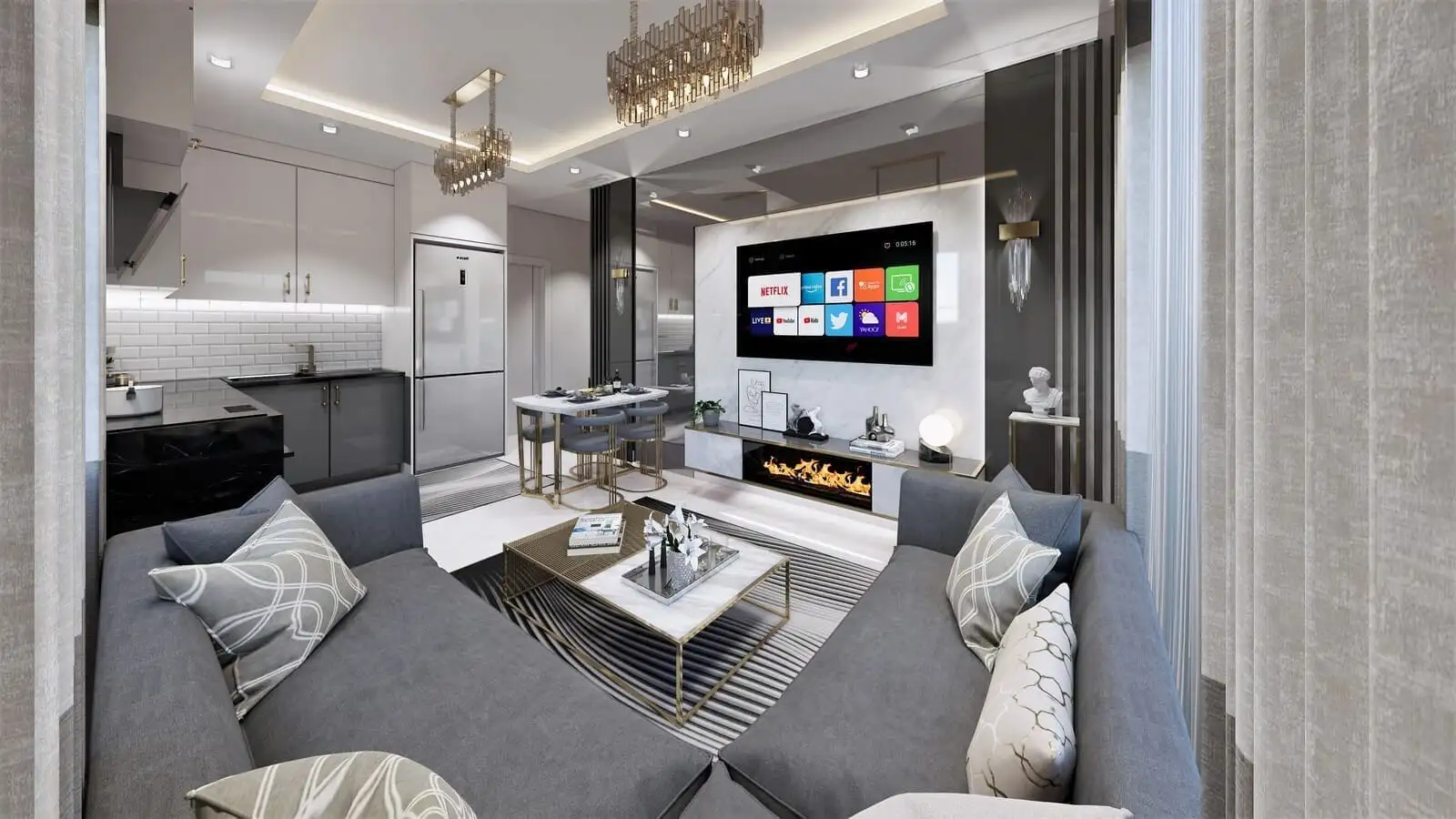 Квартира 47м² в Турции, Демирташ. Стоимостью 93000€ аренда фото-16