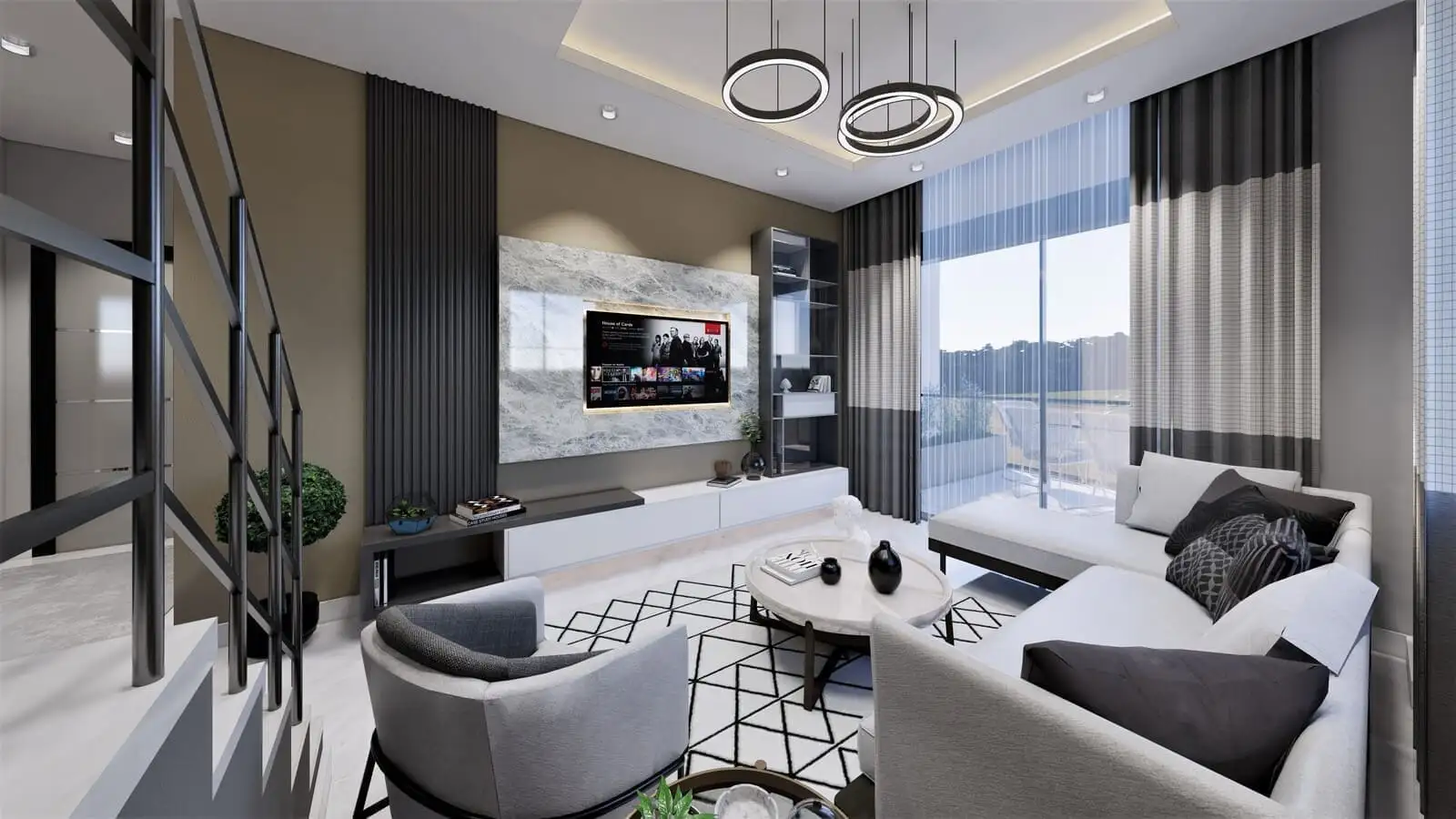 Квартира 47м² в Турции, Демирташ. Стоимостью 93000€ аренда фото-22