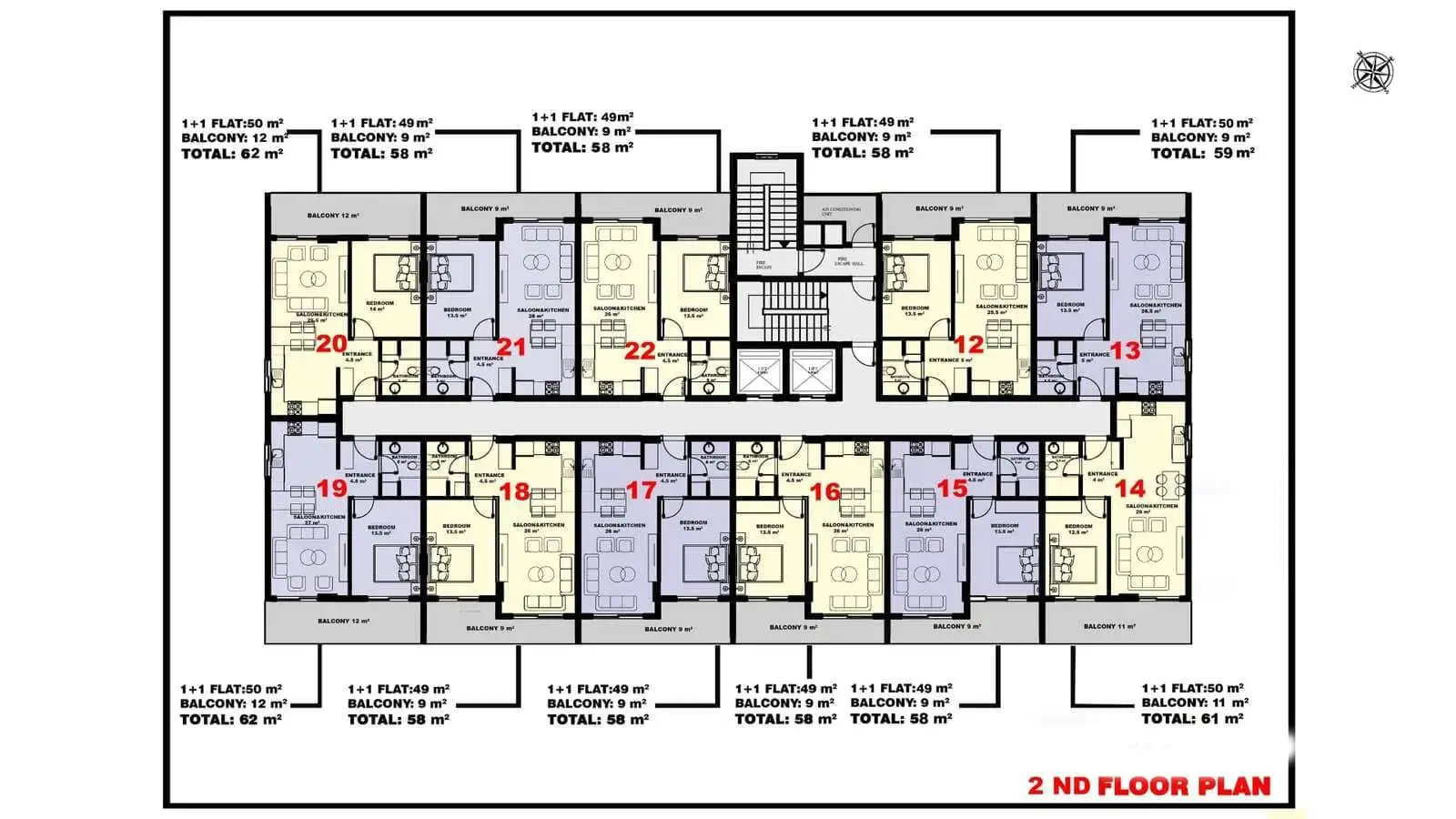 Квартира 47м² в Турции, Махмутлар. Стоимостью 161000€ аренда фото-27