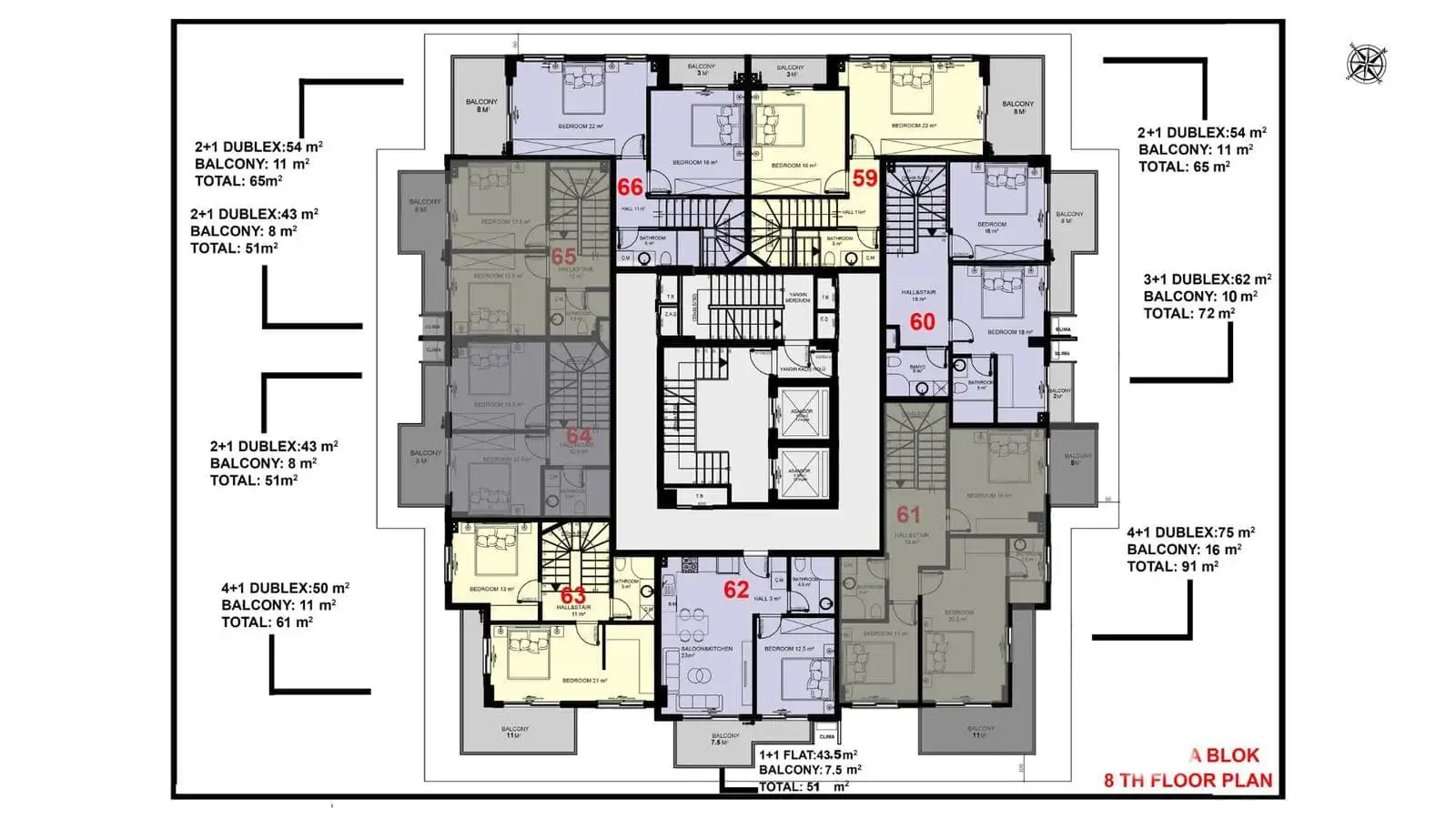 Квартира 47м² в Турции, Махмутлар. Стоимостью 161000€ аренда фото-30