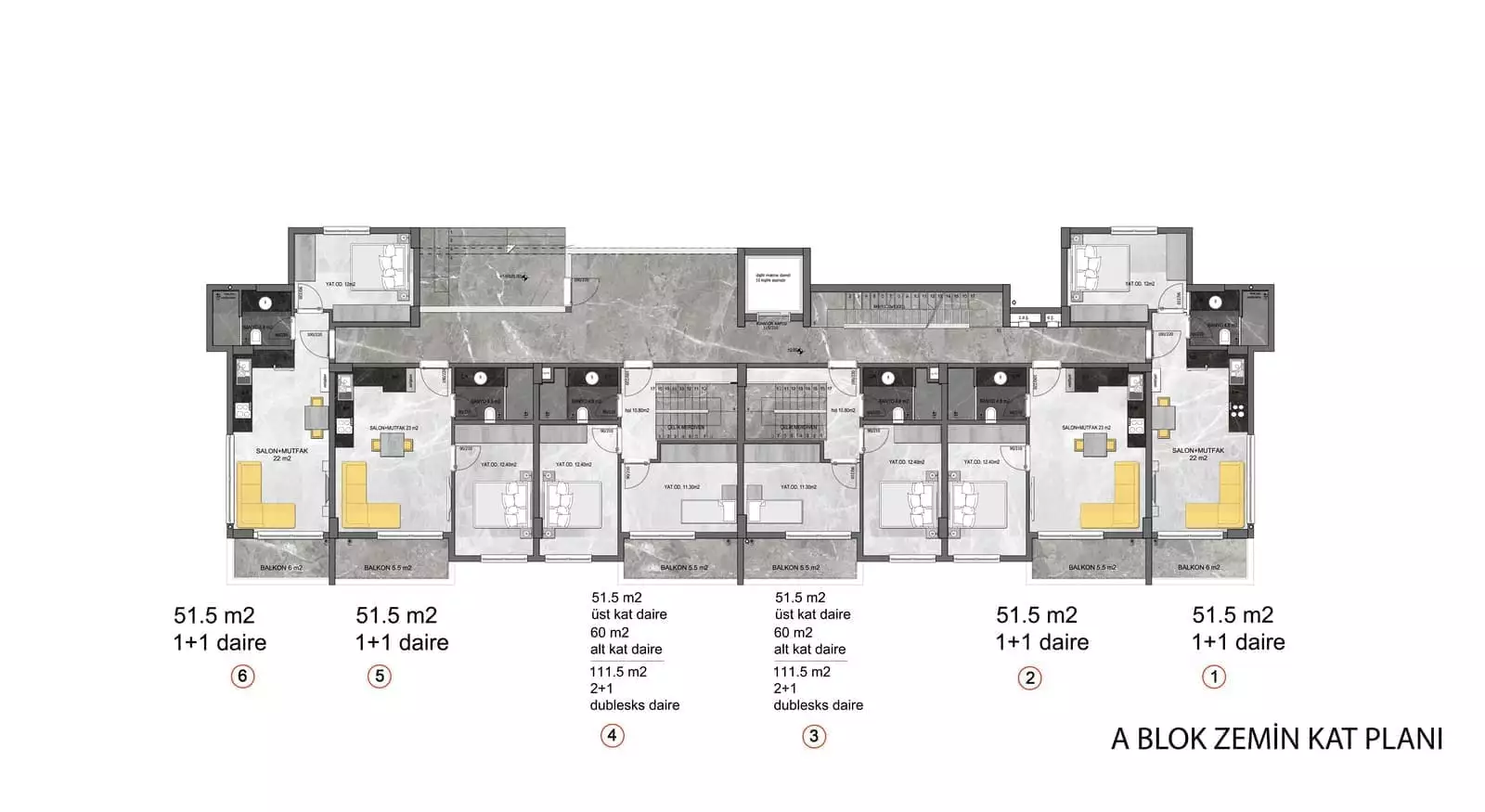 Квартира 51м² в Турции, Конаклы. Стоимостью 110000€ аренда фото-26