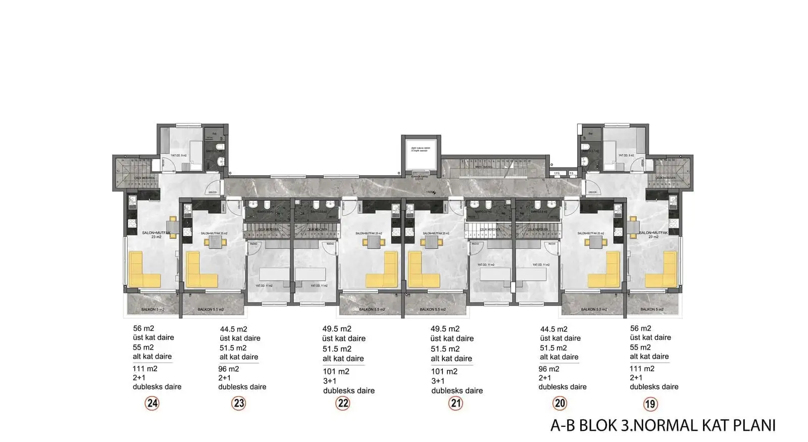 Квартира 51м² в Турции, Конаклы. Стоимостью 110000€ аренда фото-28